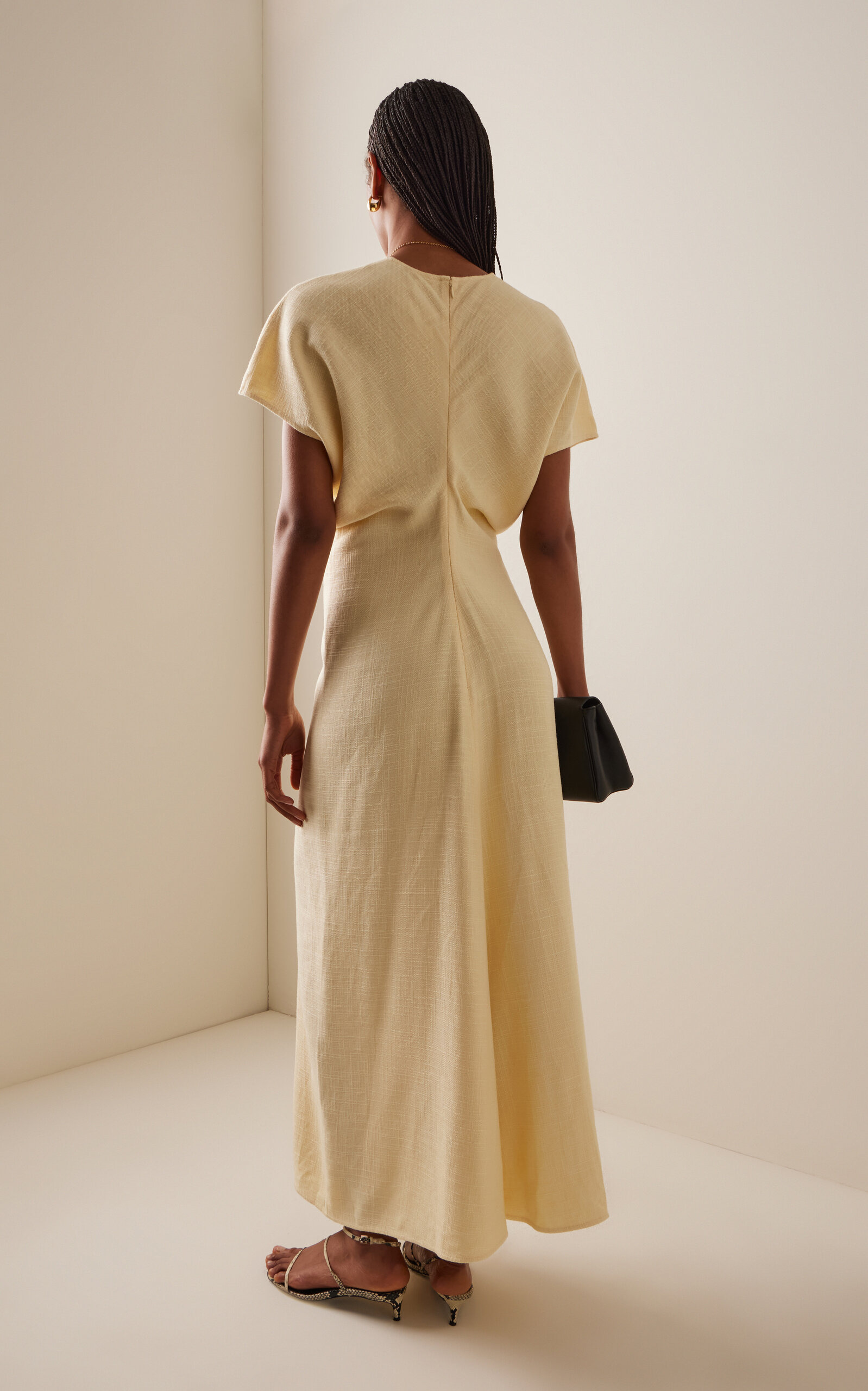 Slouch Waist Dress yellow - 4