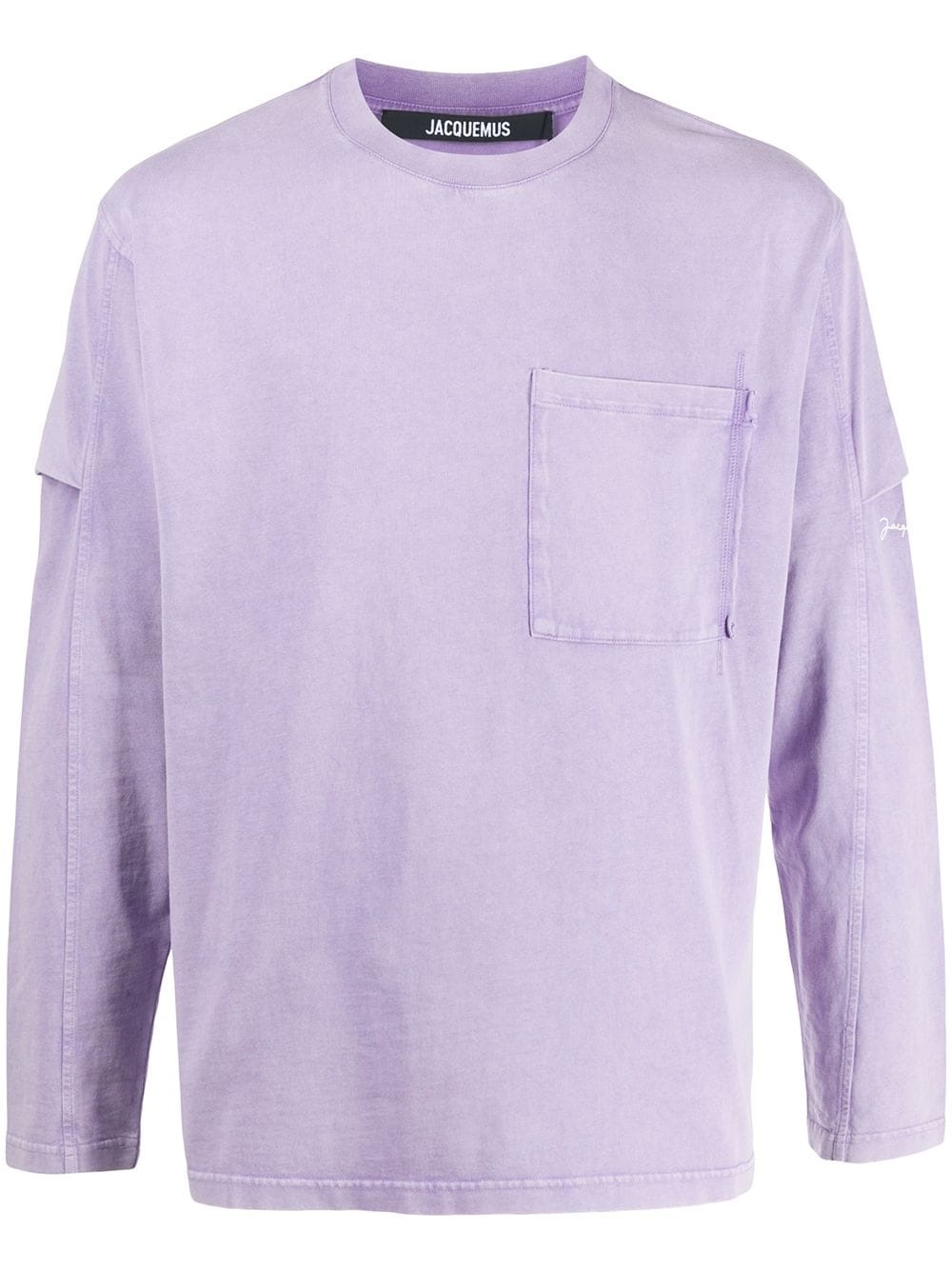 layered-effect long-sleeve T-shirt - 1