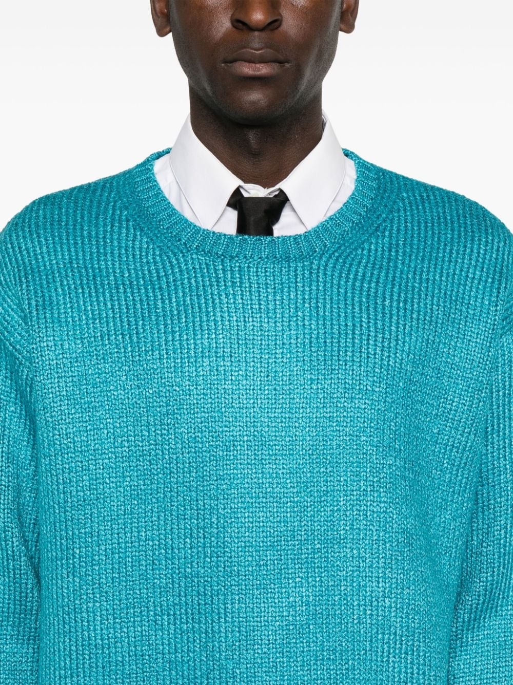 high-shine finish sweater - 5