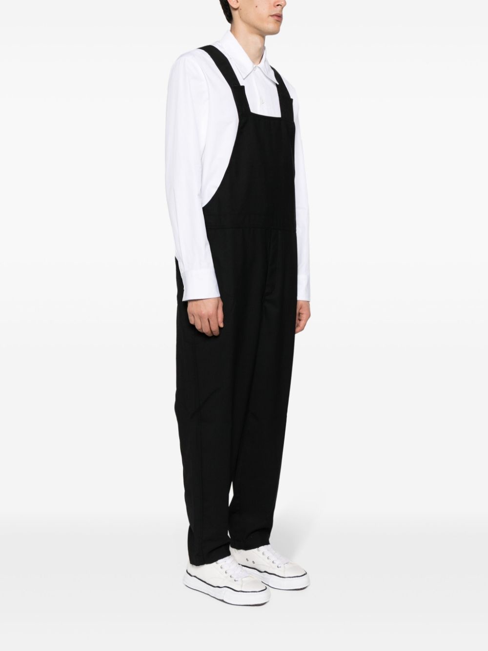 straight-leg wool dungarees - 4
