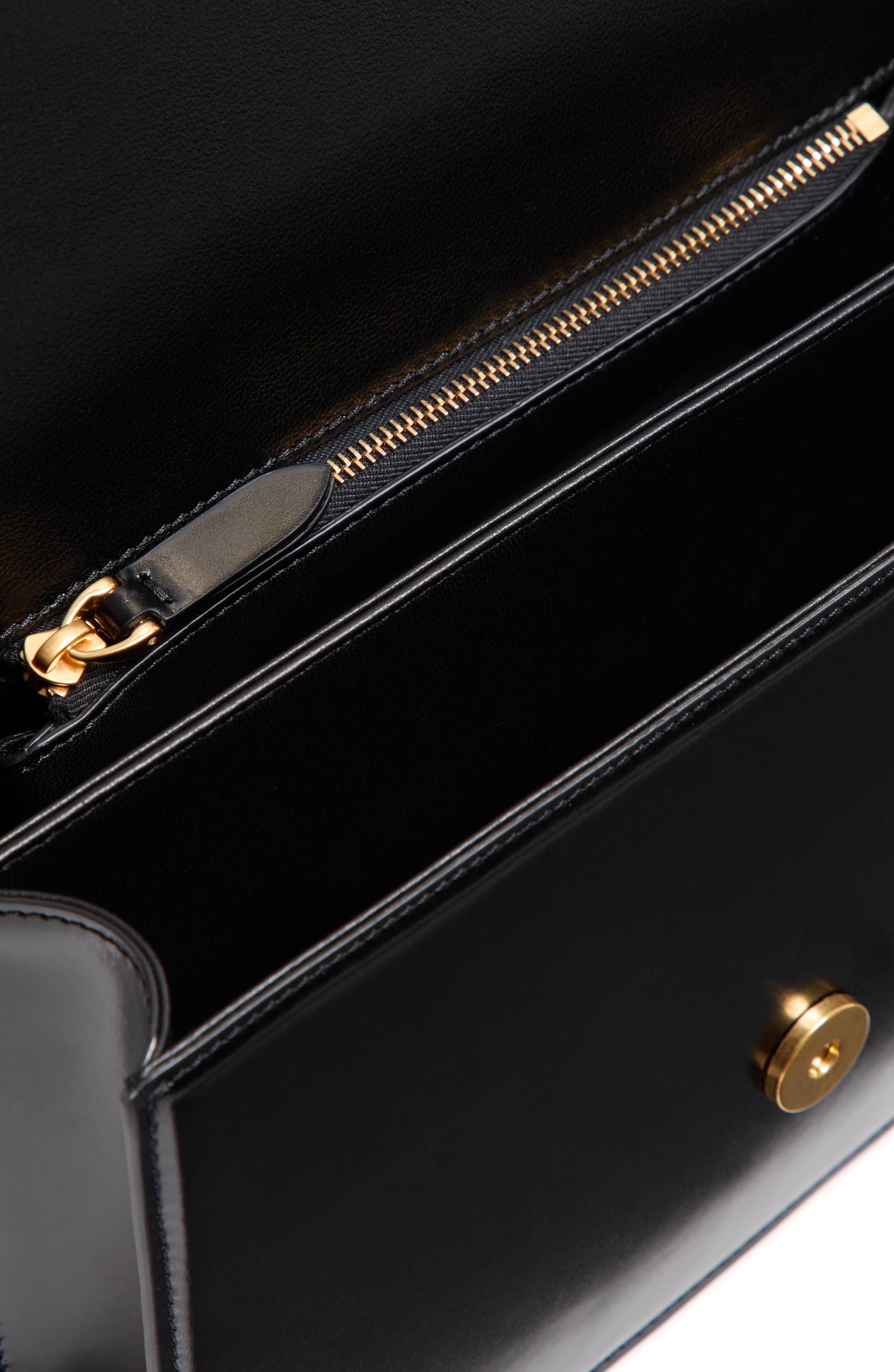Valentino Garavani Vain VLOGO Leather Shoulder Bag in Black at Nordstrom - 5