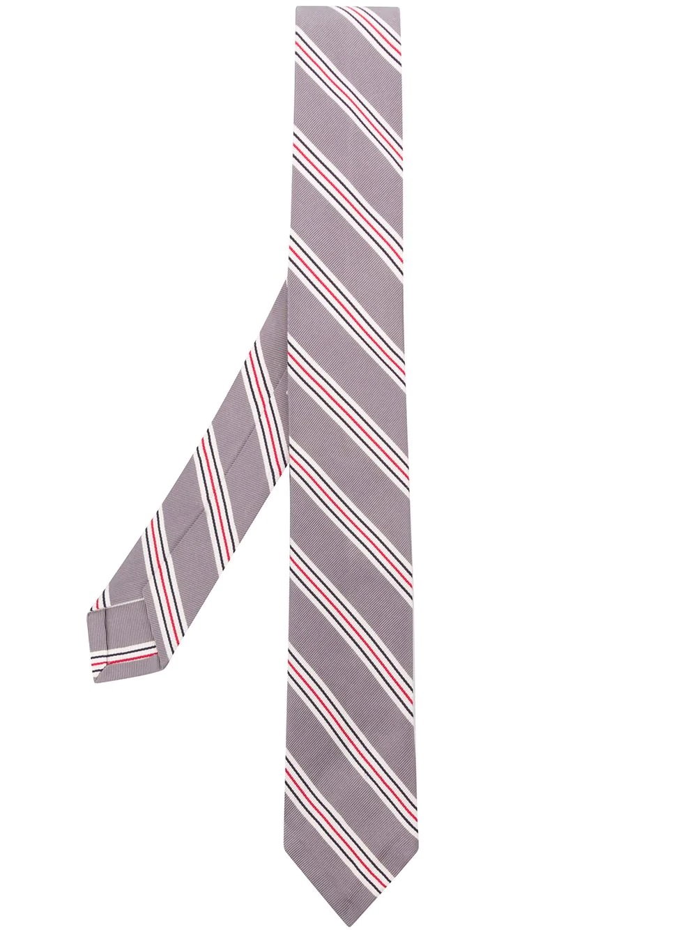 jacquard hairline stripe tie - 1