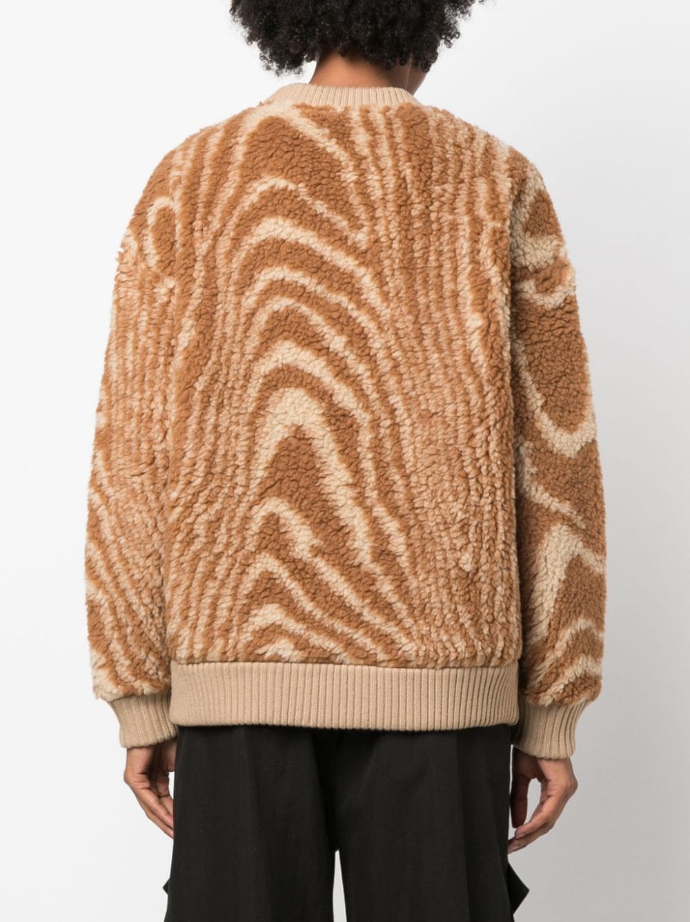 graphic-pattern crew-neck jumper - 4