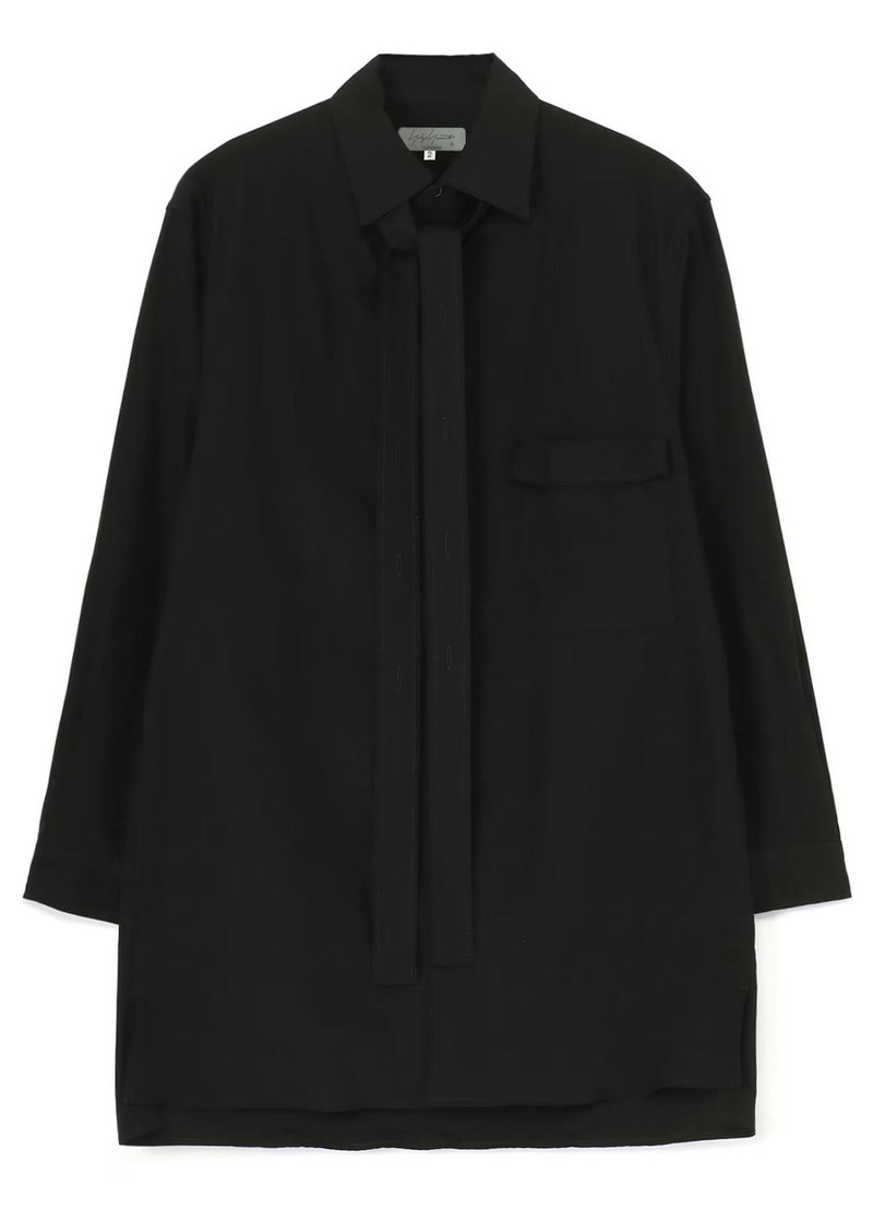 Designed Collar Chain Stitch Shirt 1