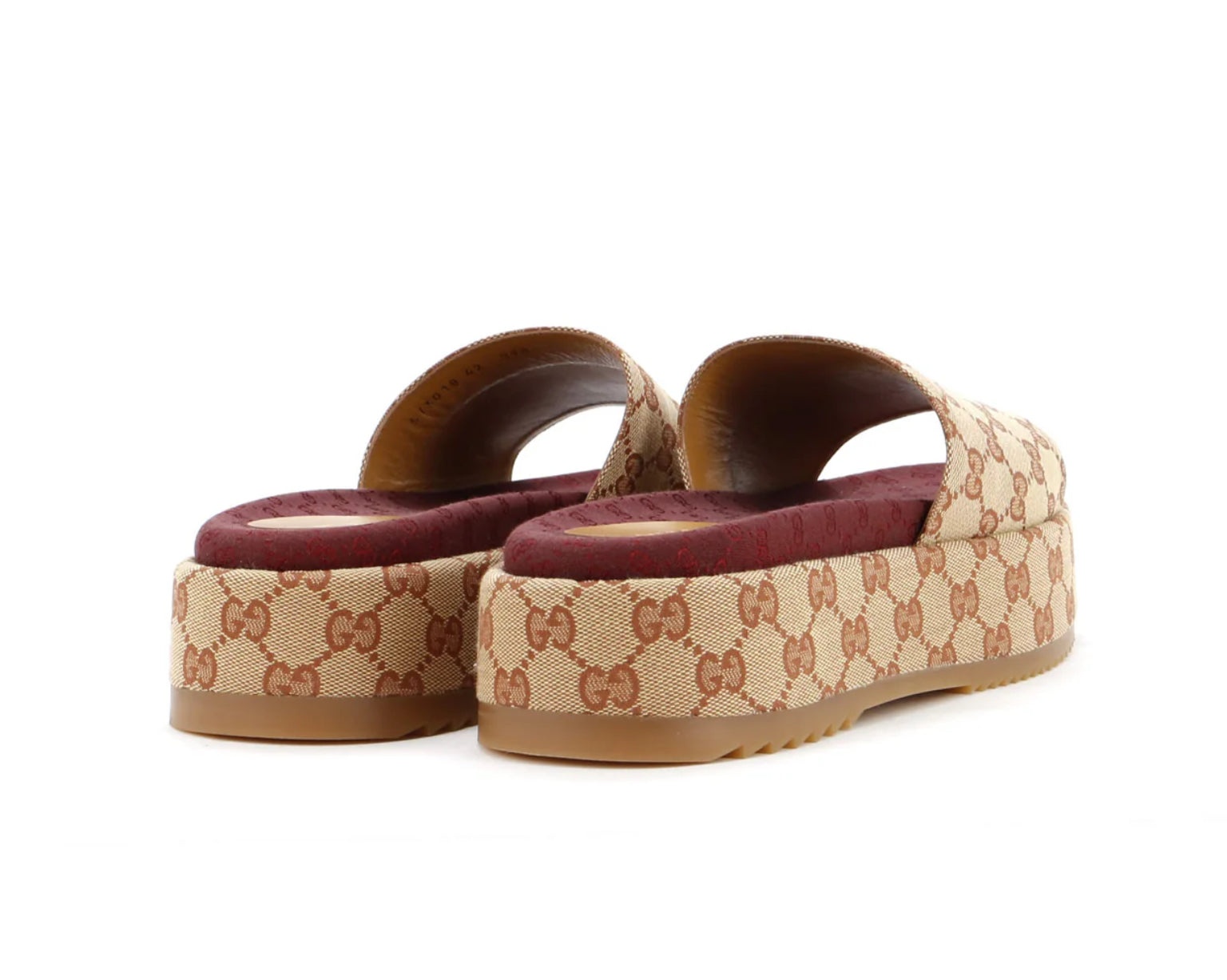Gucci GG Canvas Platform Slides - 2