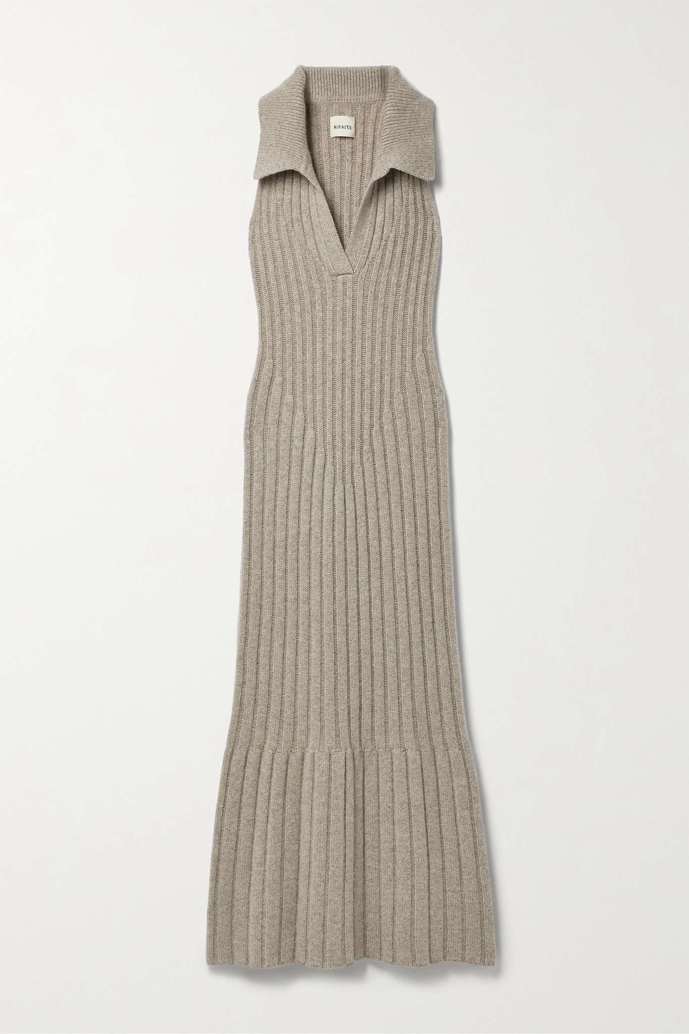 Giselle ribbed cashmere maxi dress - 1