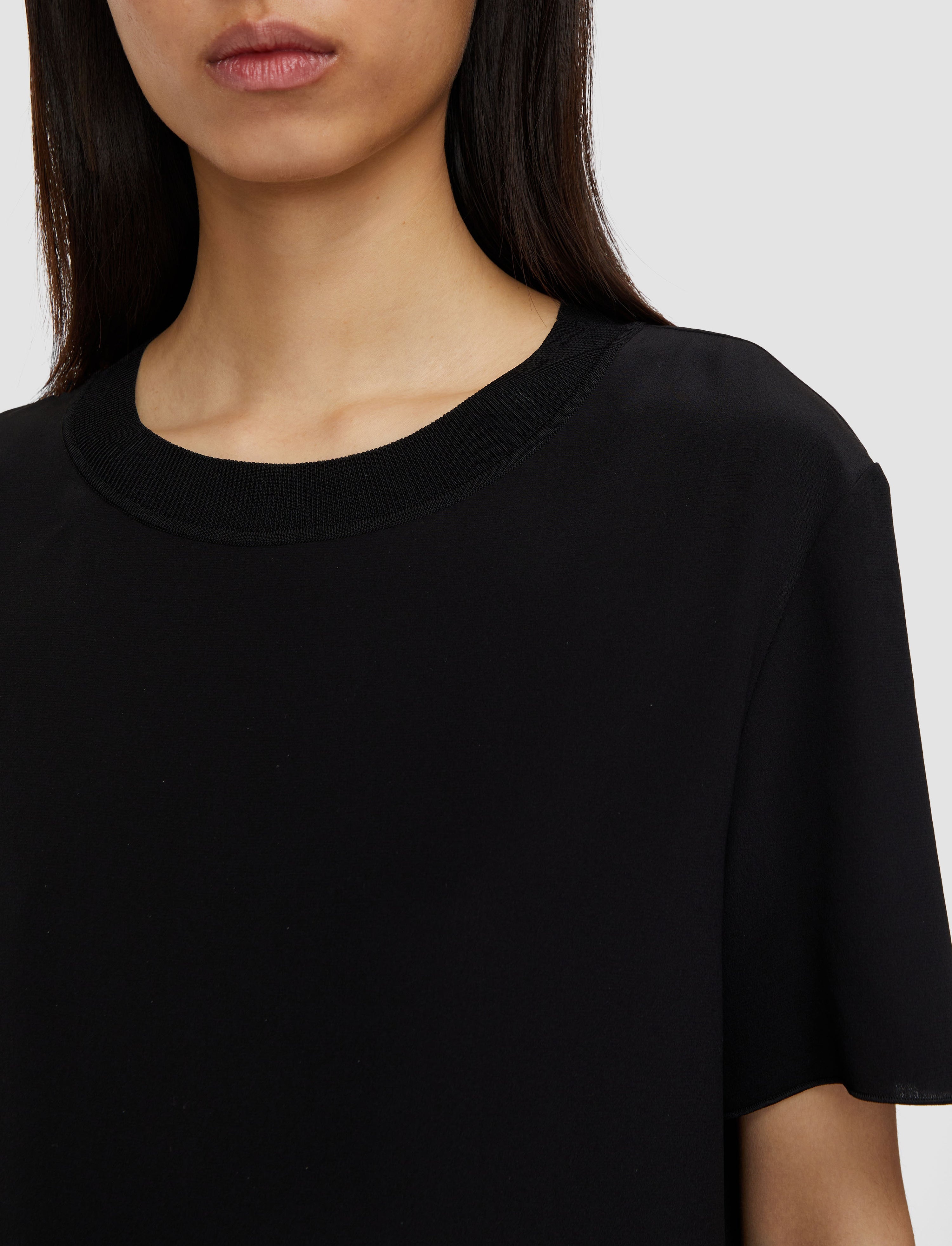 Silk Crepe de Soie Rubin Blouse - 5