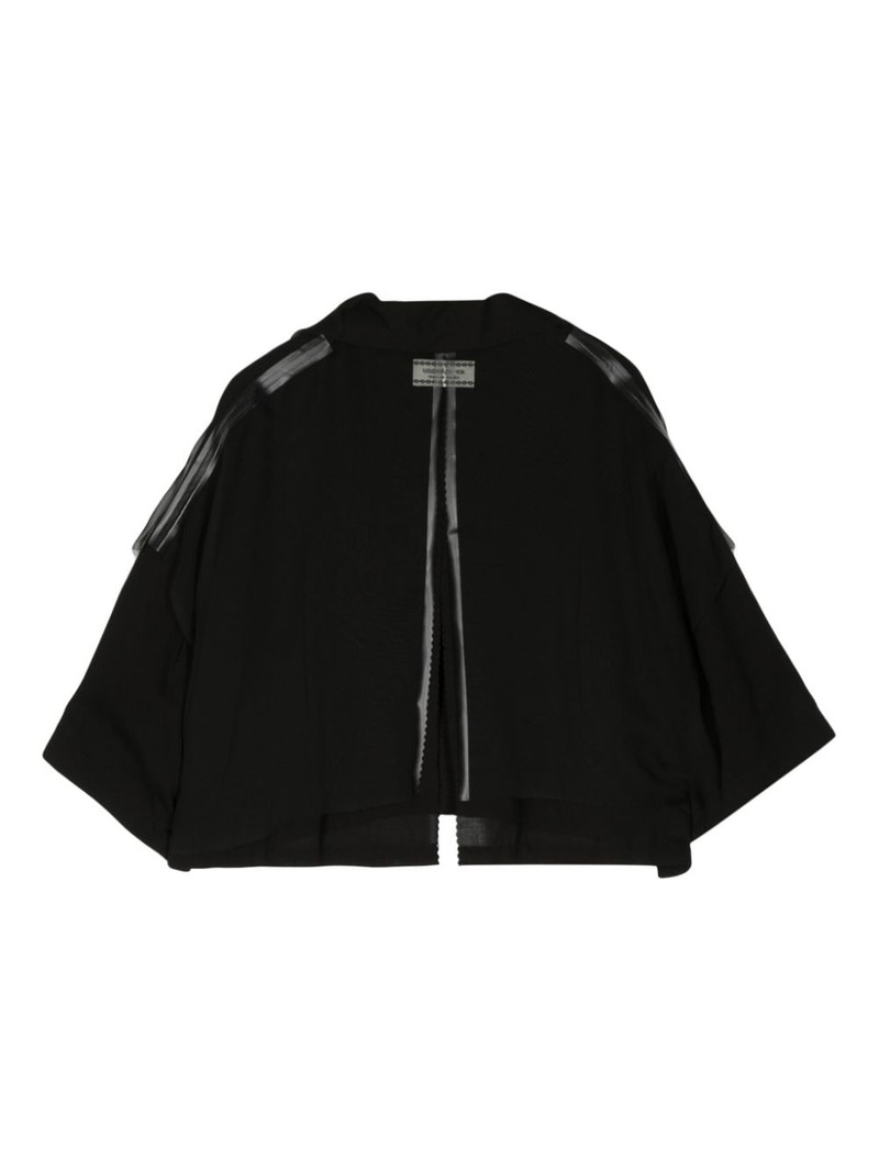 UNDERCOVER name-tag button-up shirt outlook