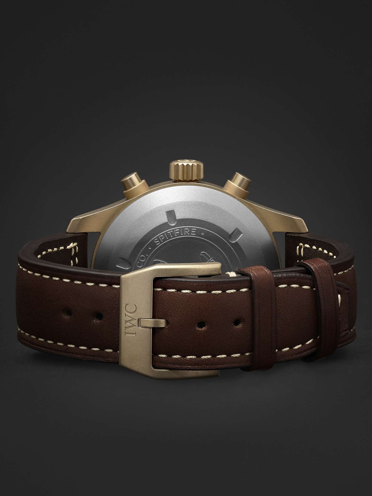 Pilot's Spitfire Automatic Chronograph 41mm Bronze and Leather Watch, Ref. No. IW387902 - 3