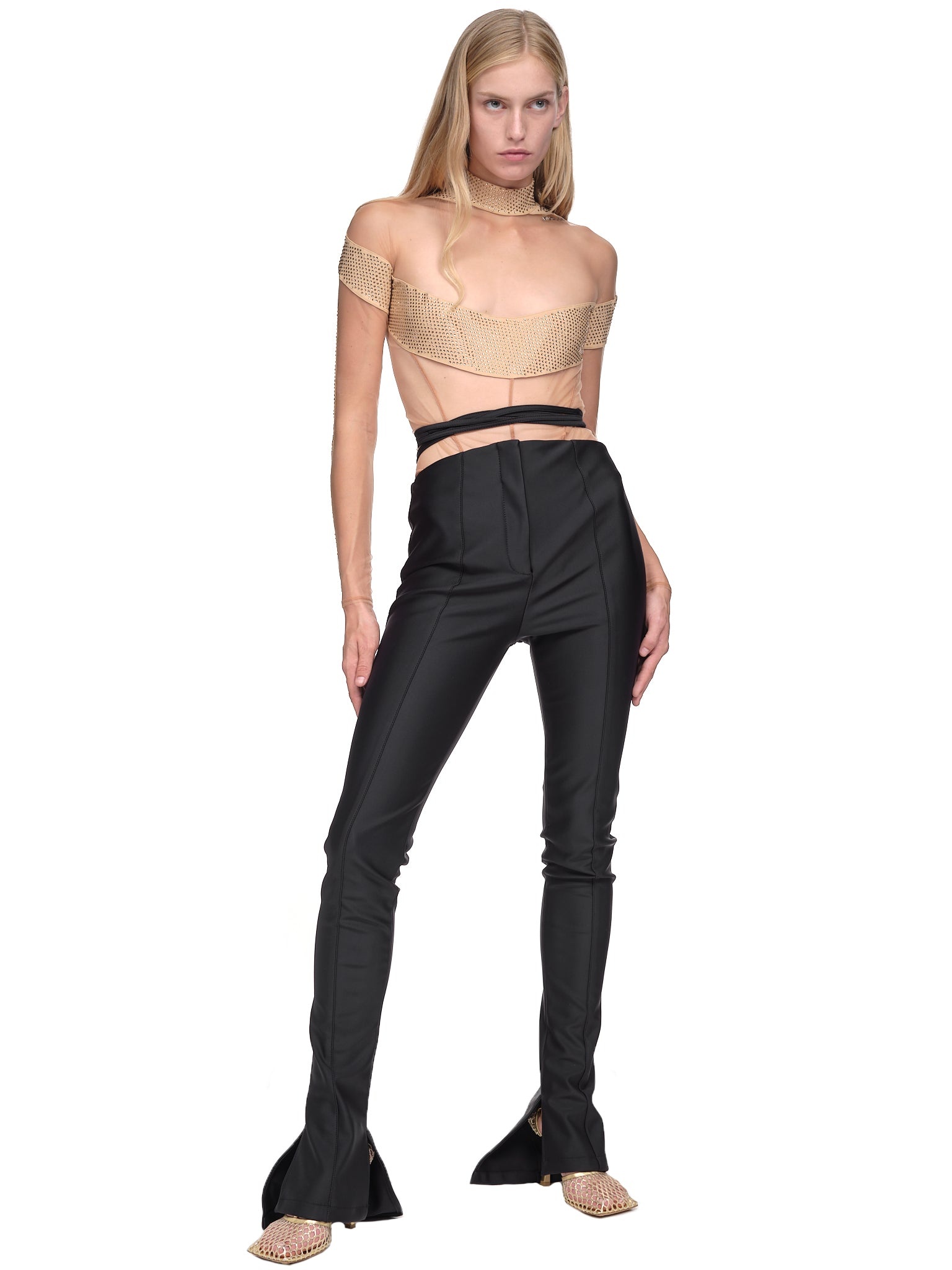 Illusion Neckline Bodysuit - 6