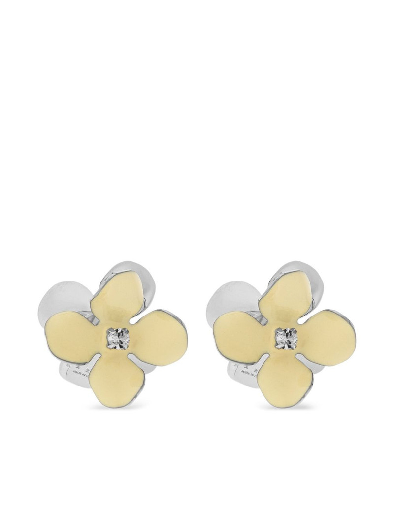 floral-motif earrings 1