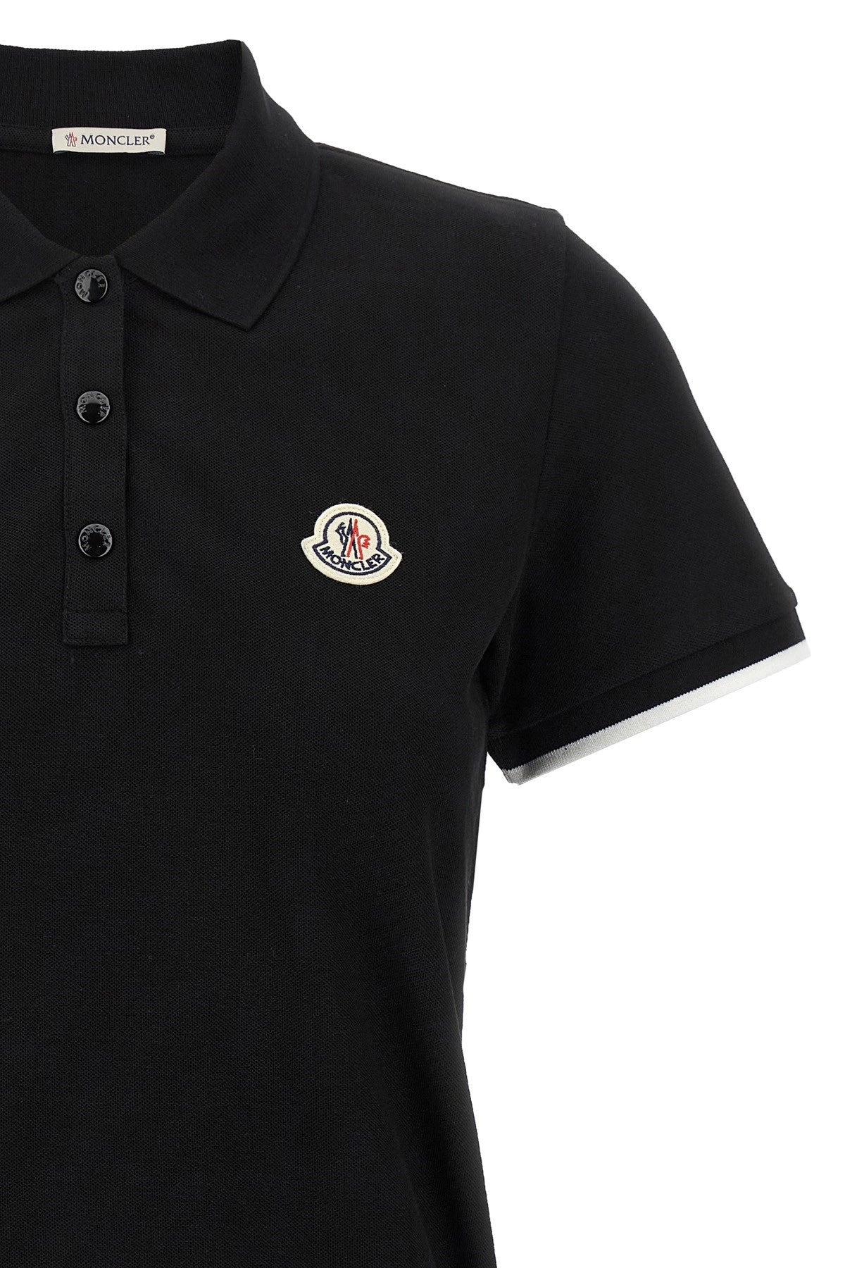 Moncler Women Logo Patch Polo Shirt - 4