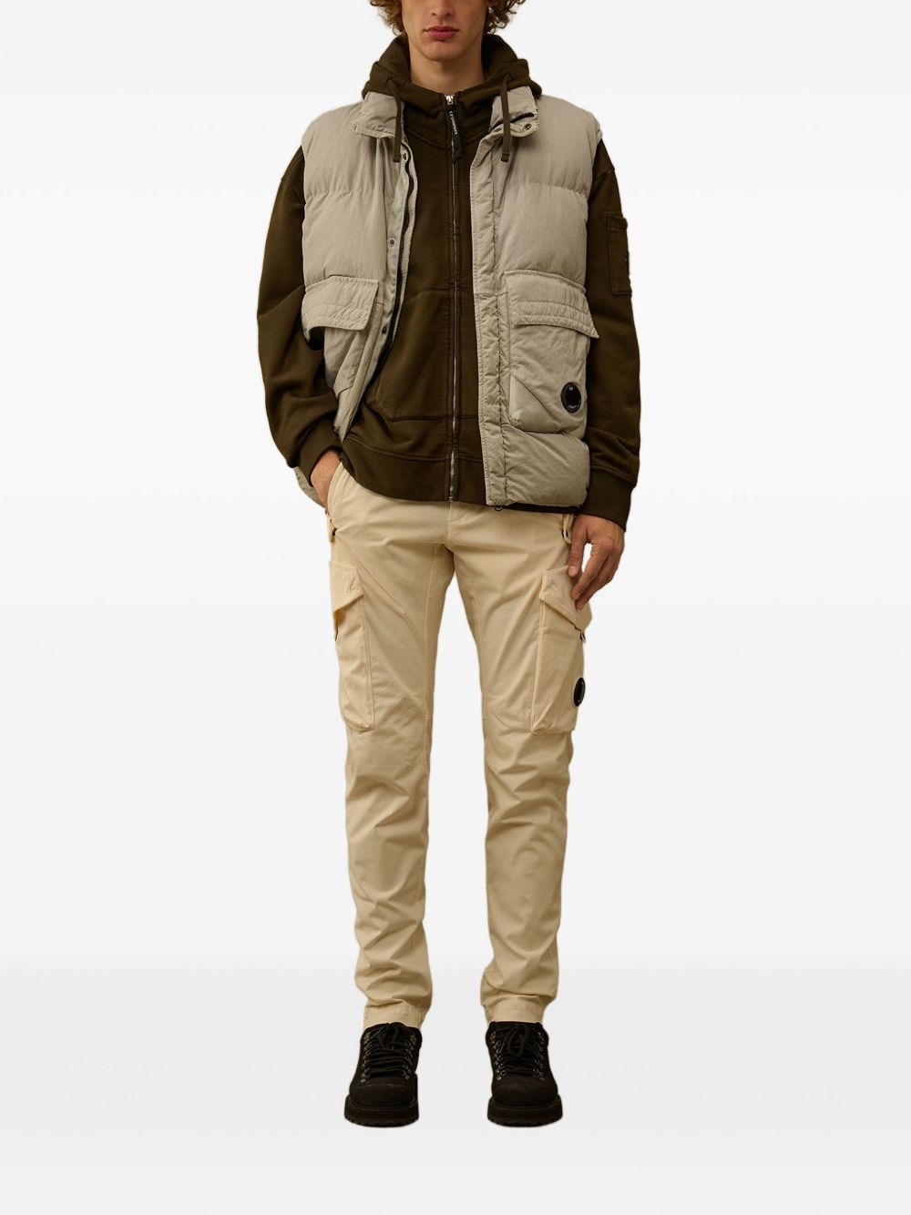 Lens-detail cargo trousers - 2