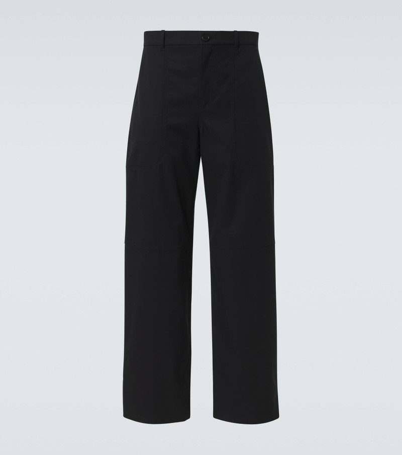 Cotton and silk cargo pants - 1