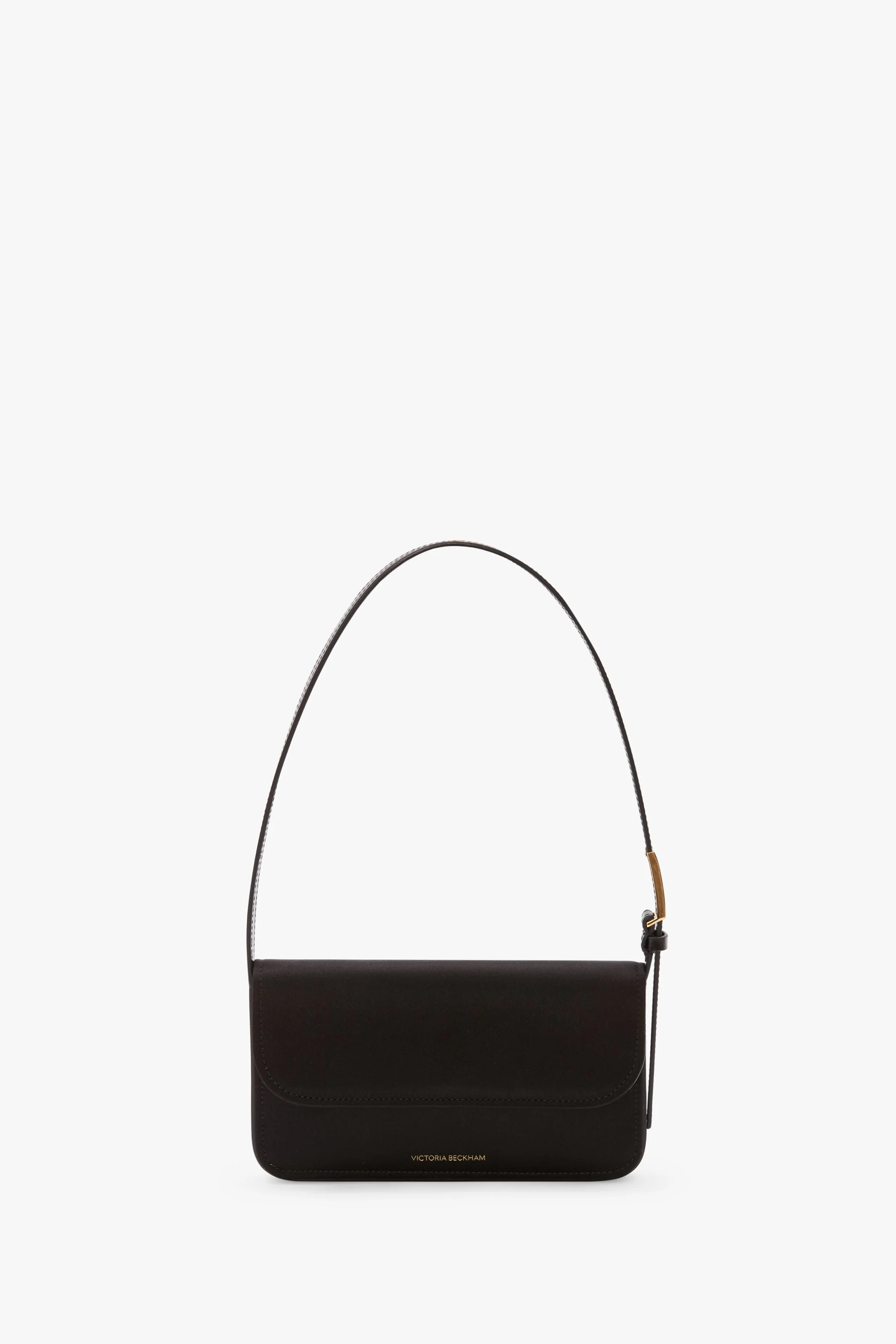 Dorian Pocket Bag In Black Satin - 1