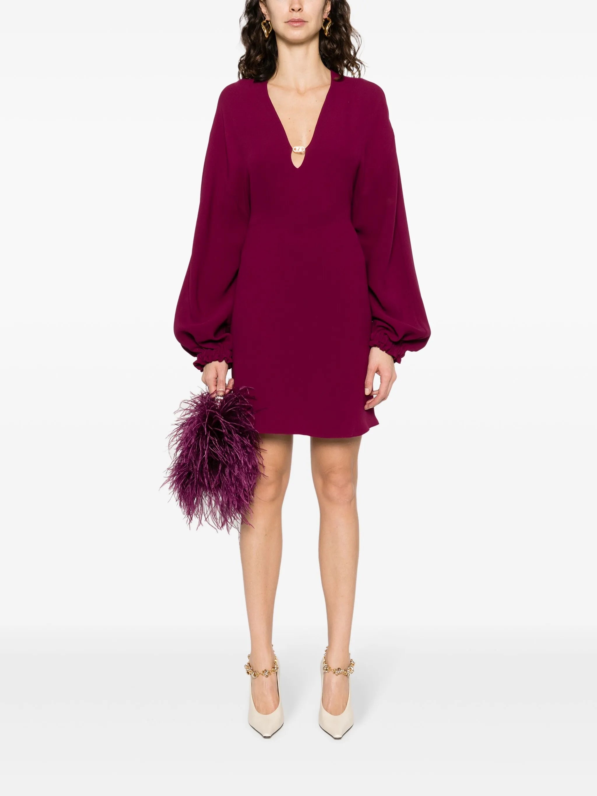 Cady Logo-plaque Silk Minidress - 3