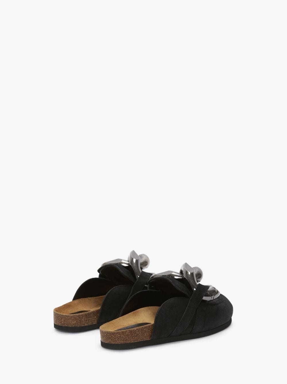 CHAIN LOAFER LEATHER MULES - 3