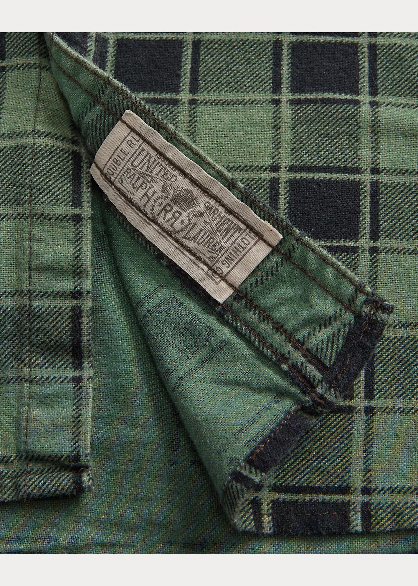 RRL by Ralph Lauren Plaid-Print Chamois Workshirt