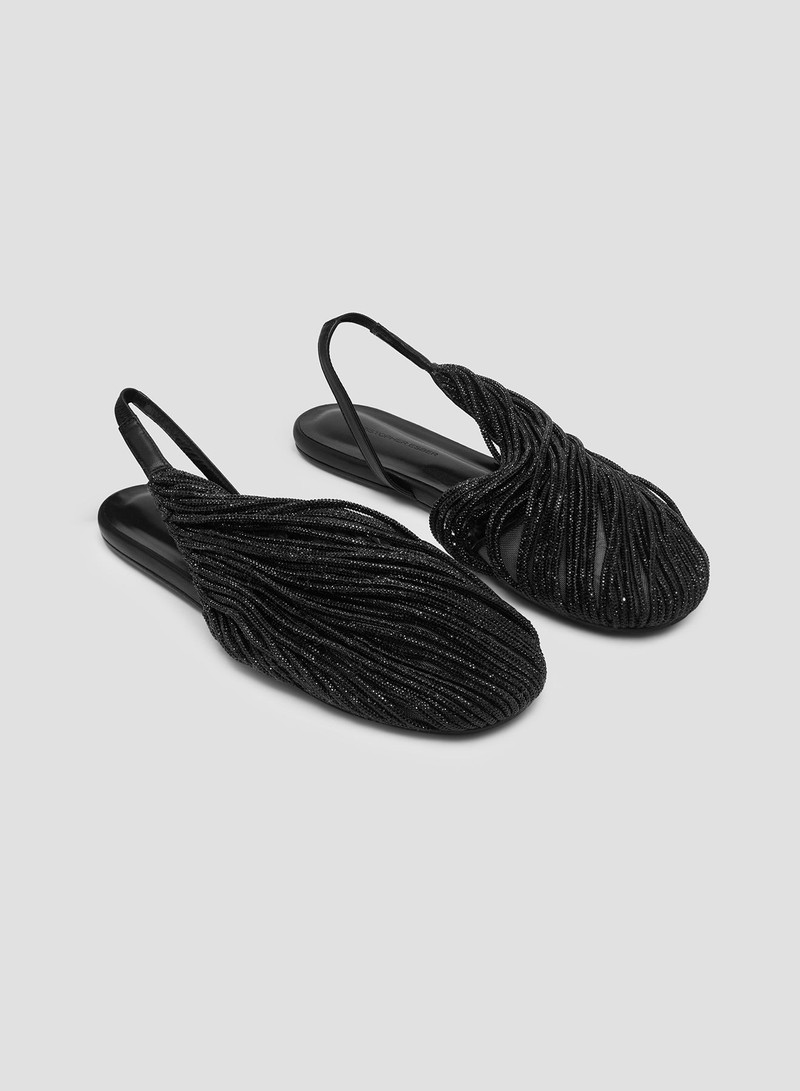 Saskia Stranded Crystal Flat 3