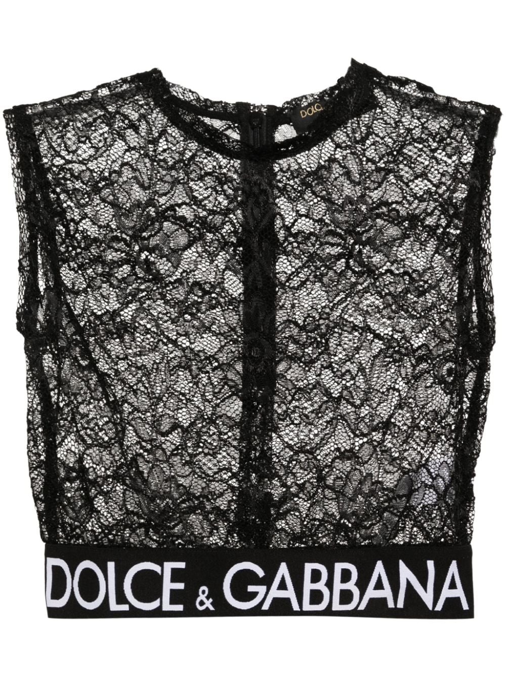 lace crop top - 1