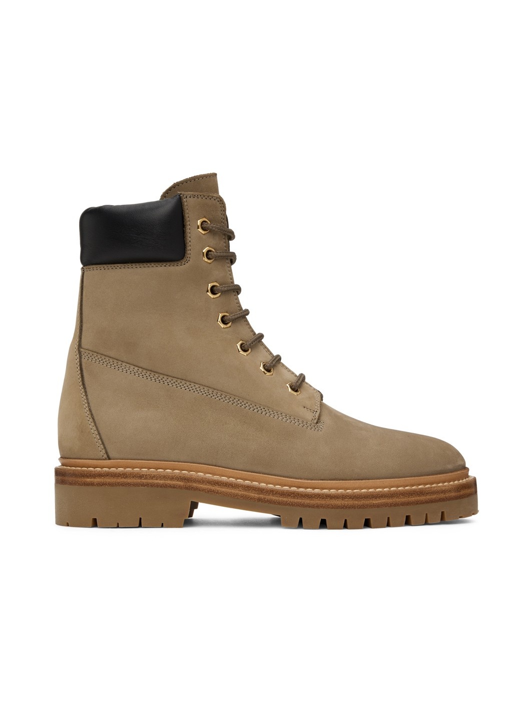 Khaki Trekking Boots - 1