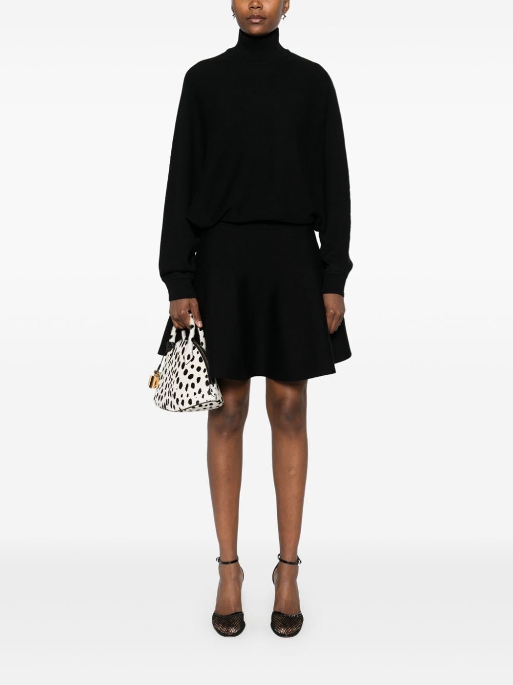 batwing-sleeve dress - 2