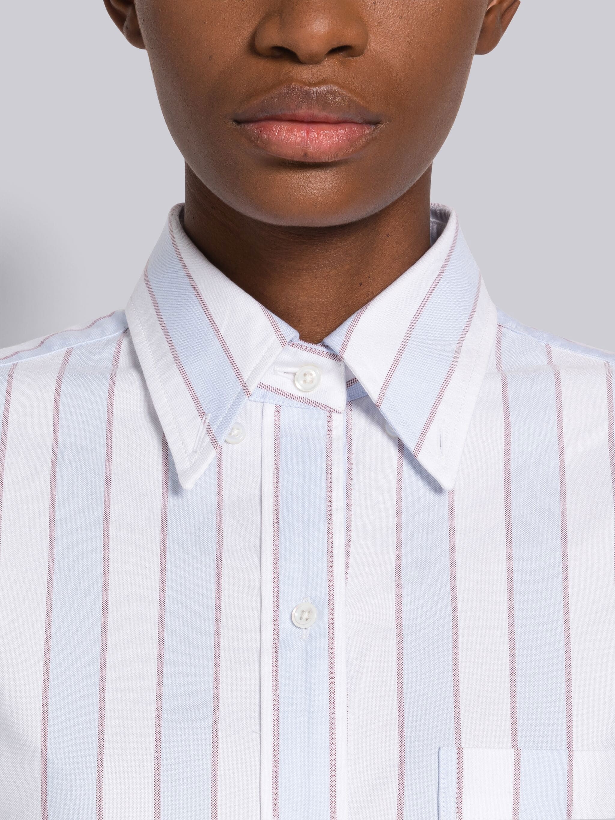 Awning Stripe Oxford Short Sleeve Shirtdress - 4