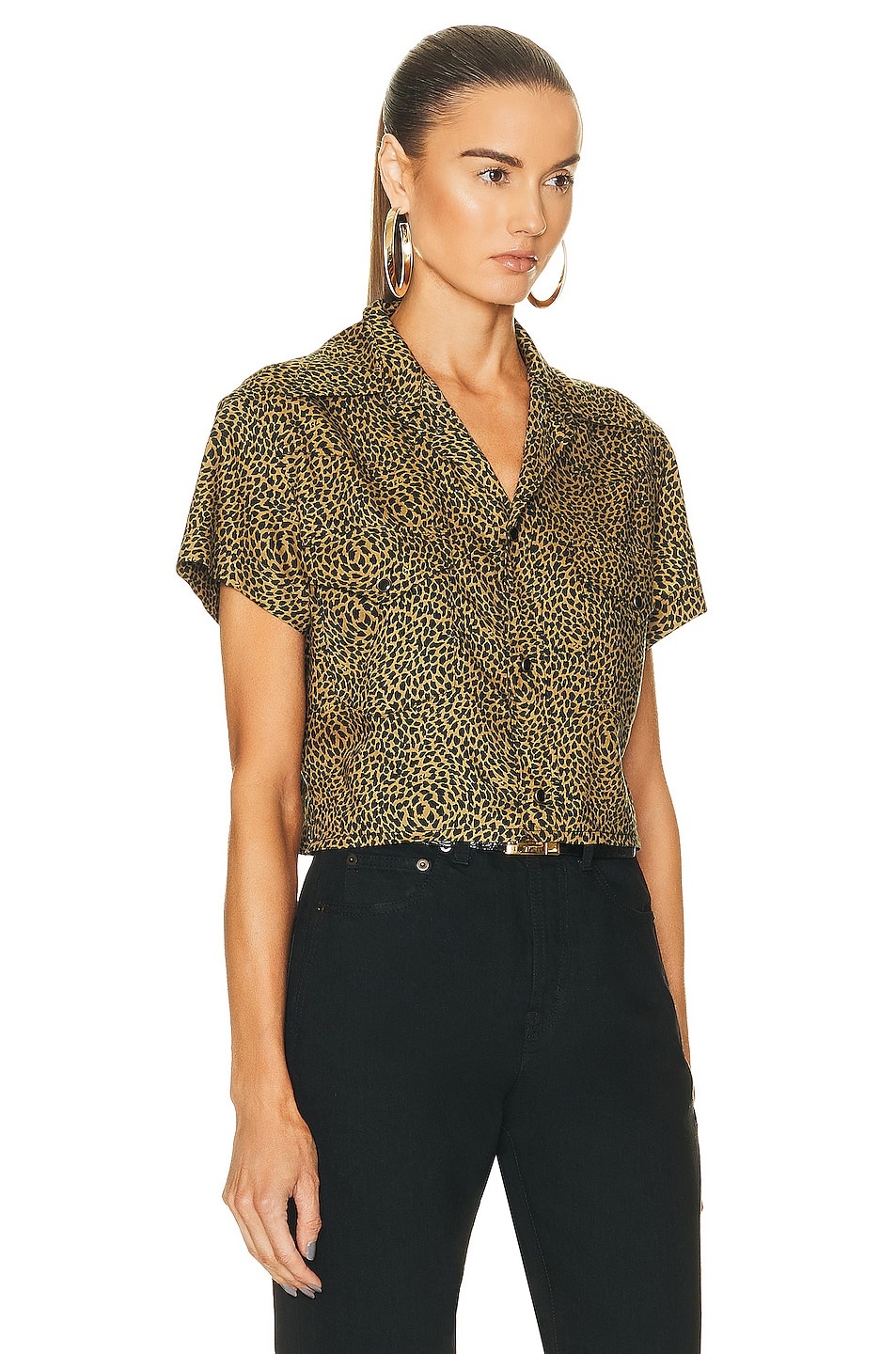 Cropped Short Sleeve Shirt - 2