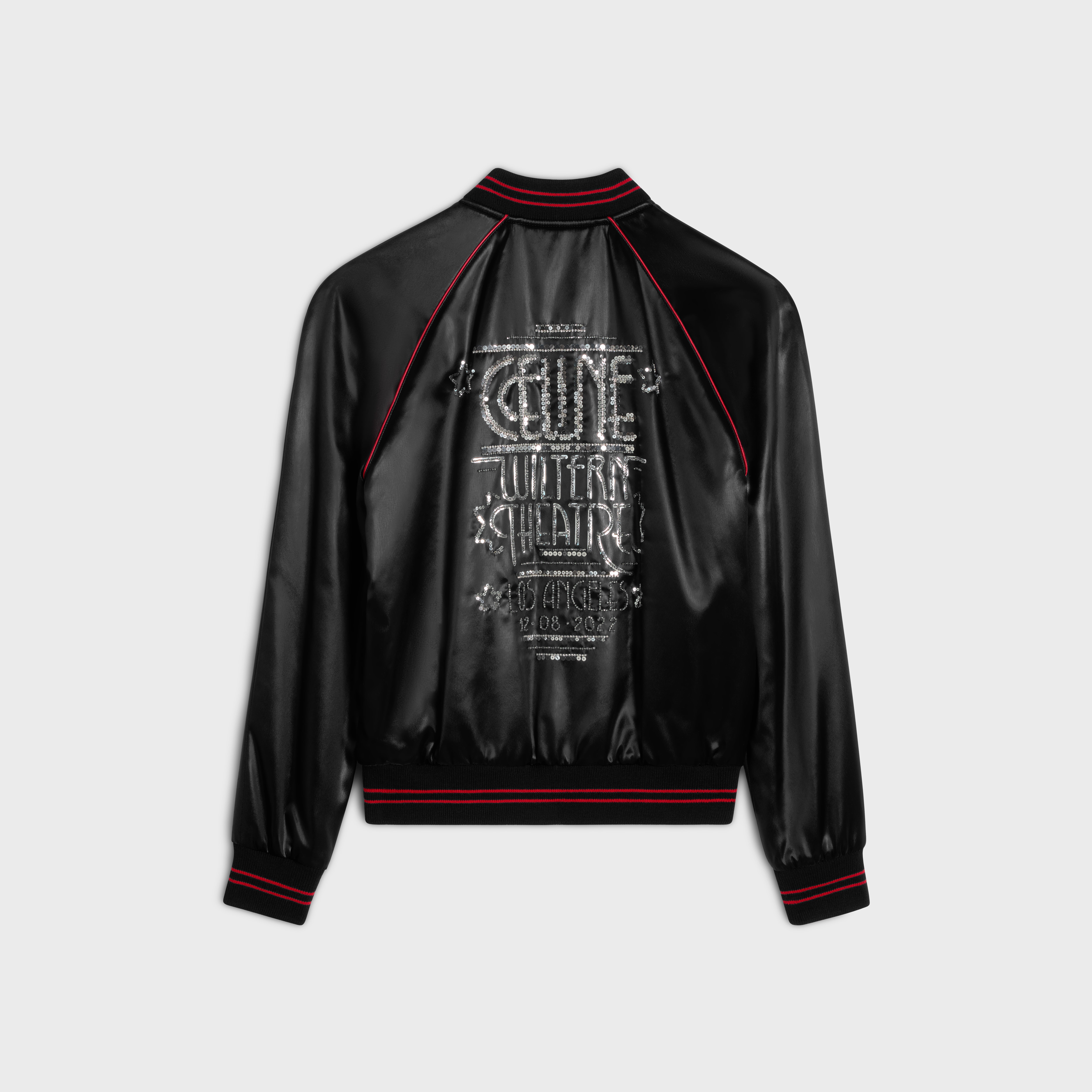 celine wiltern teddy jacket in flowing satin - 2