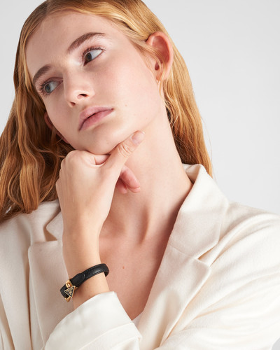Prada Saffiano leather bracelet outlook