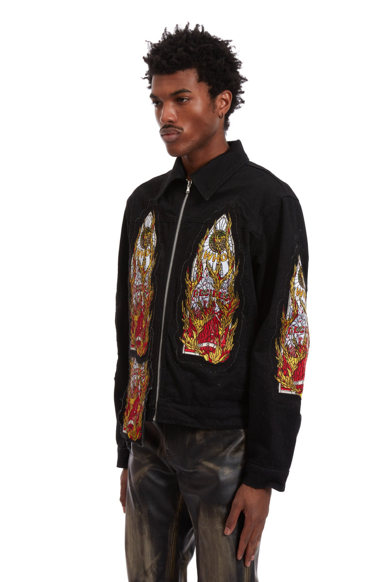 FLAME GLASS TRUCKER JACKET 4