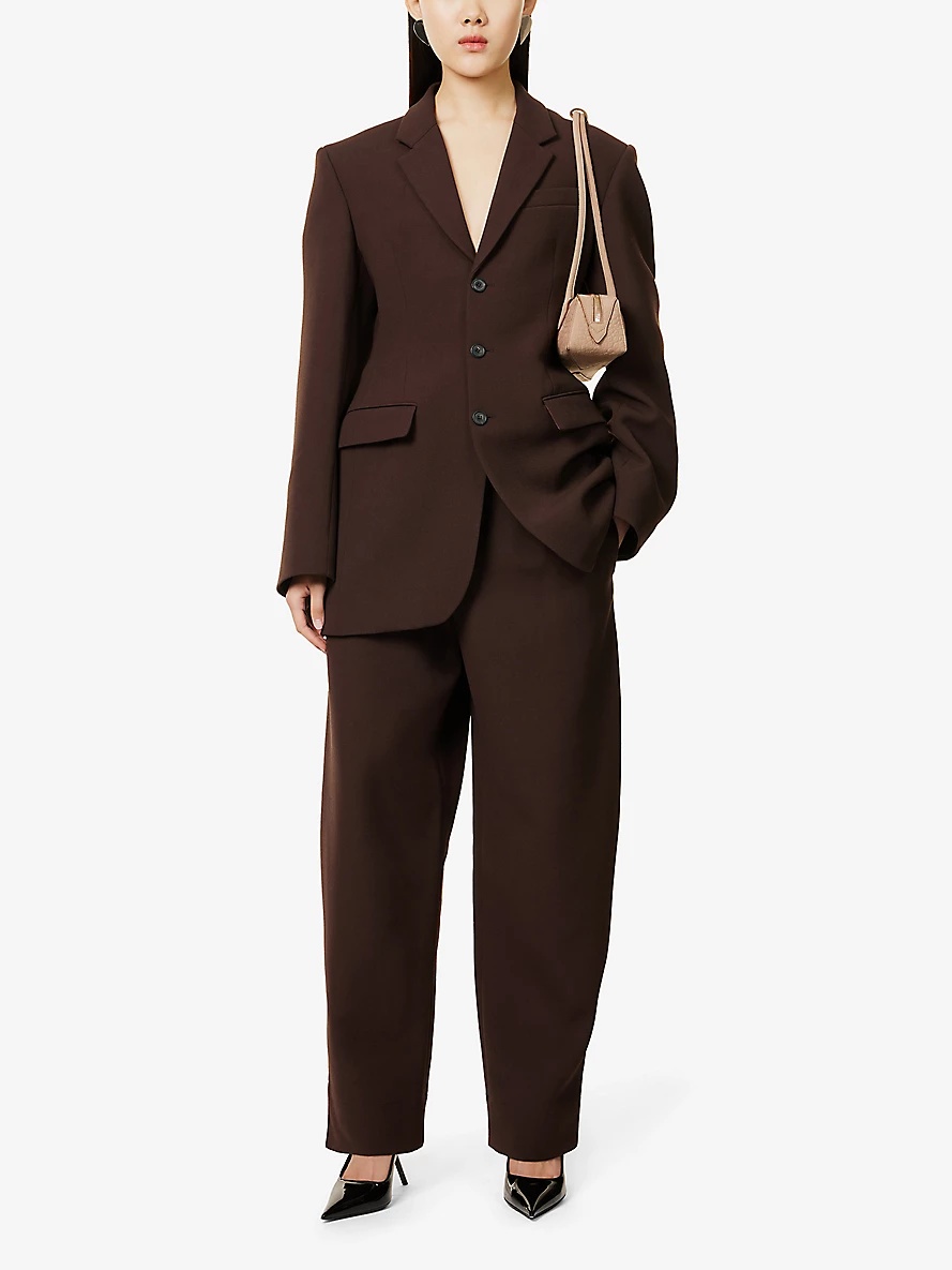WARDROBE.NYC High-Rise Wide-Leg Virgin-Wool Trousers