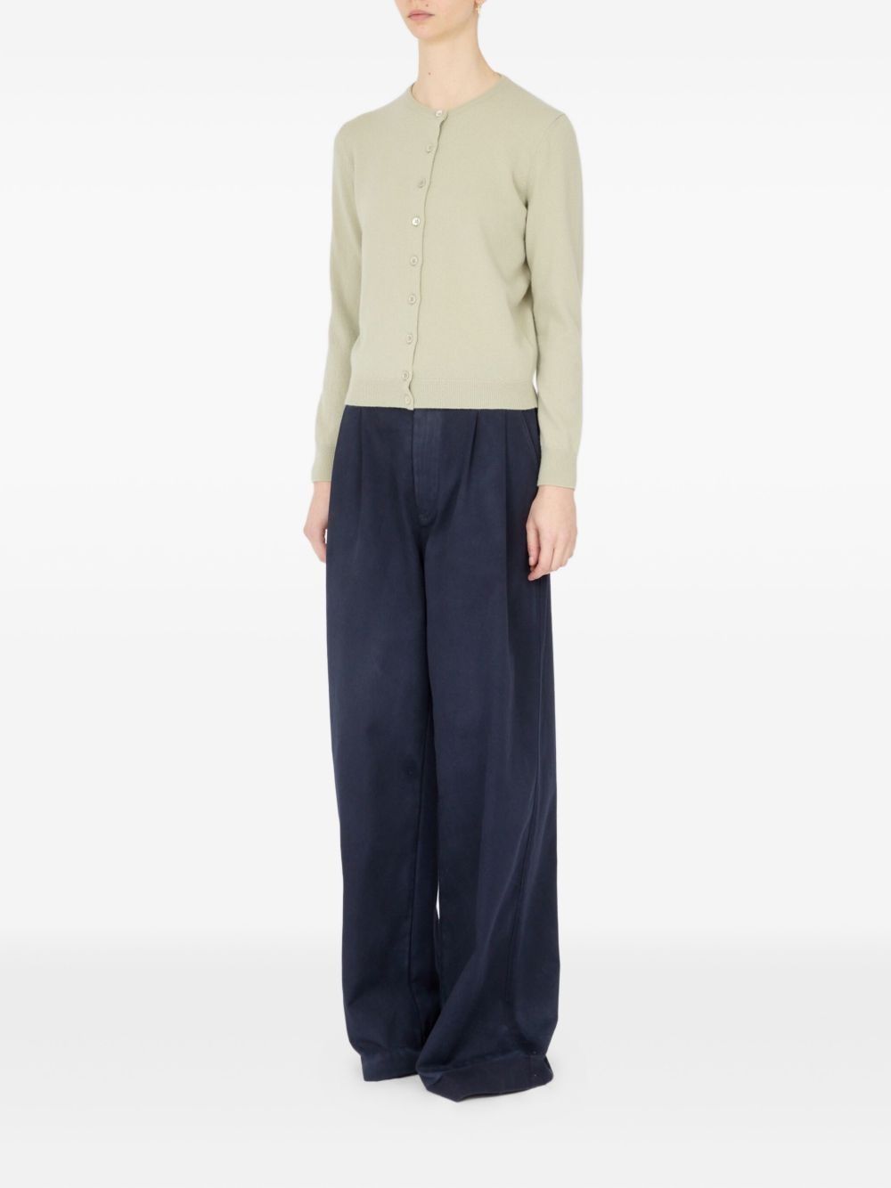 button-front cardigan - 3