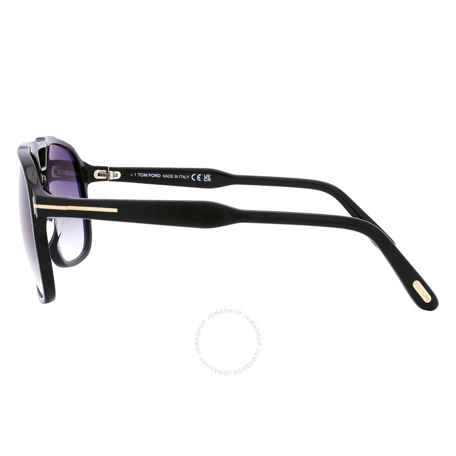 Tom Ford Raoul Smoke Gradient Navigator Men's Sunglasses FT0753 01B 62 - 4