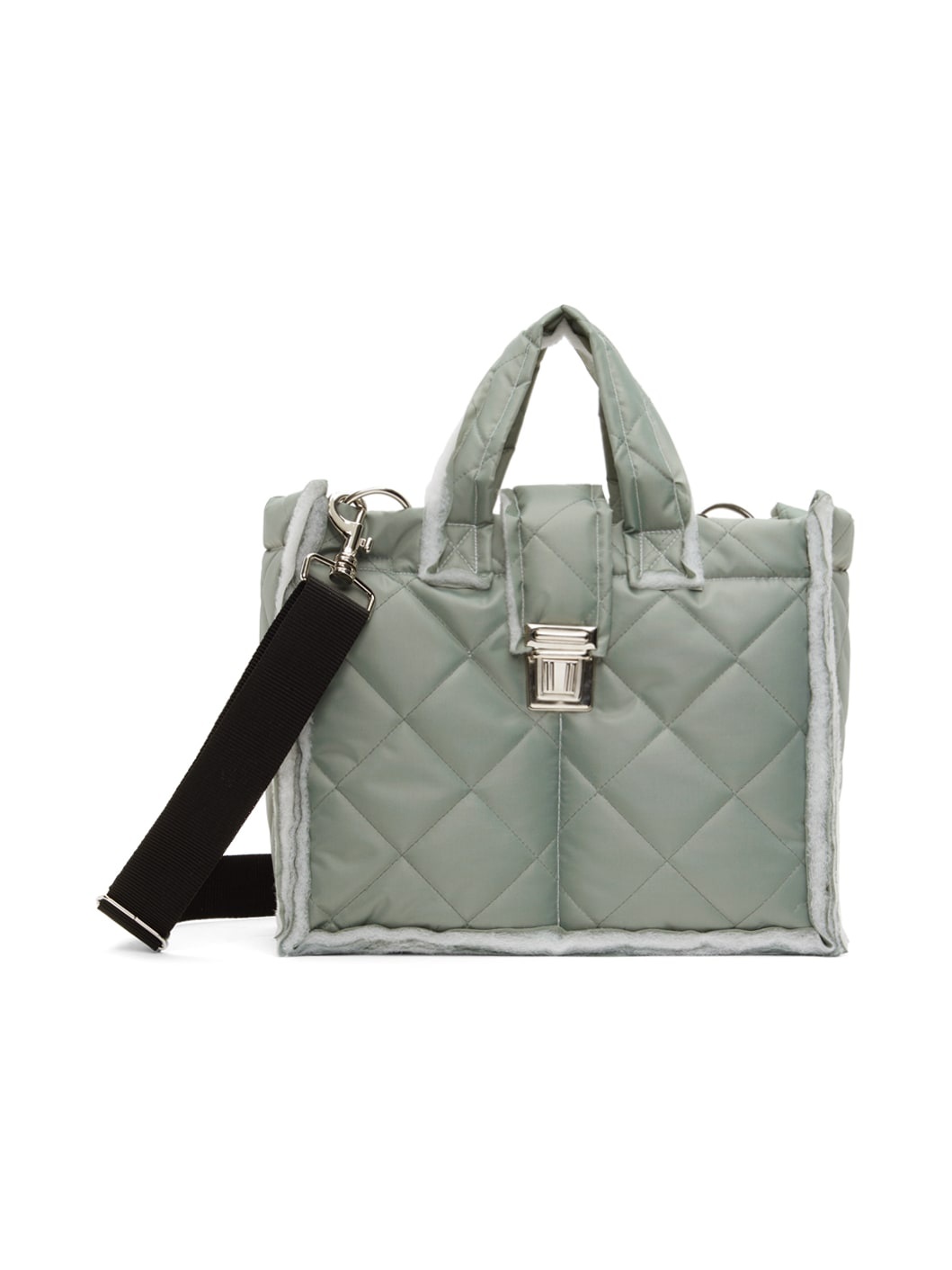 SSENSE Exclusive Gray Puffed Shopper S Bag - 1