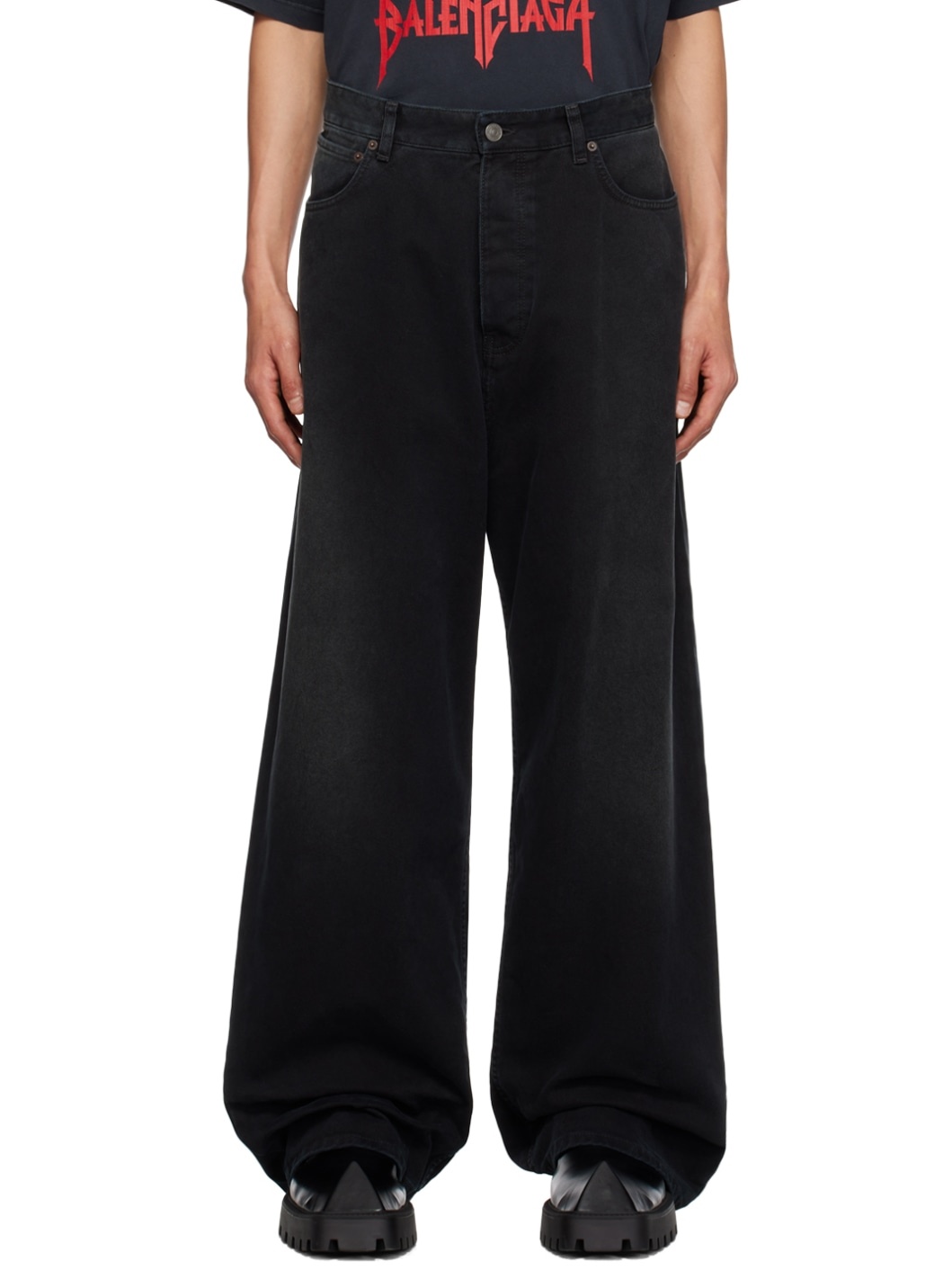 Black Baggy Jeans - 1