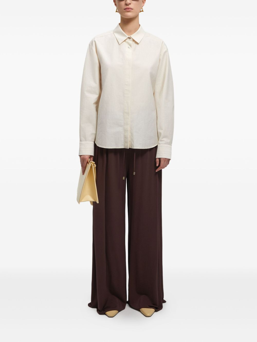 drapey jersey trousers - 2