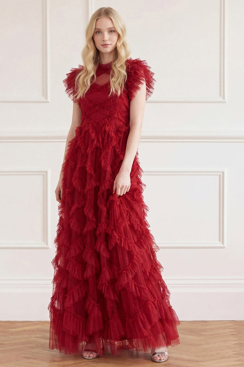 Needle & Thread Genevieve Ruffle Gown outlook