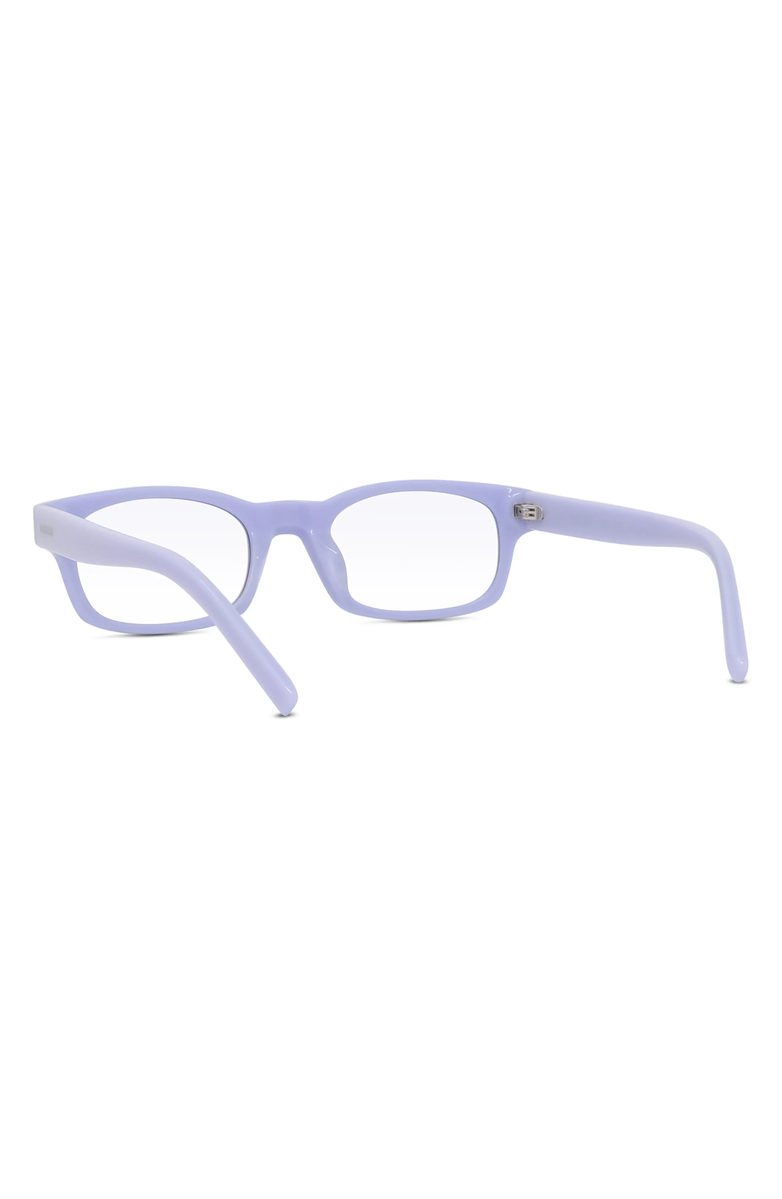 49mm Blue Rectangular Blue Light Blocking Glasses - 7