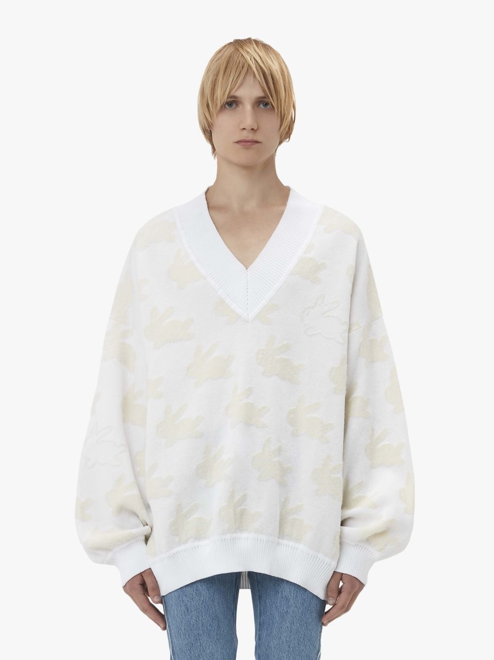 JW Anderson BUNNY V NECK JUMPER