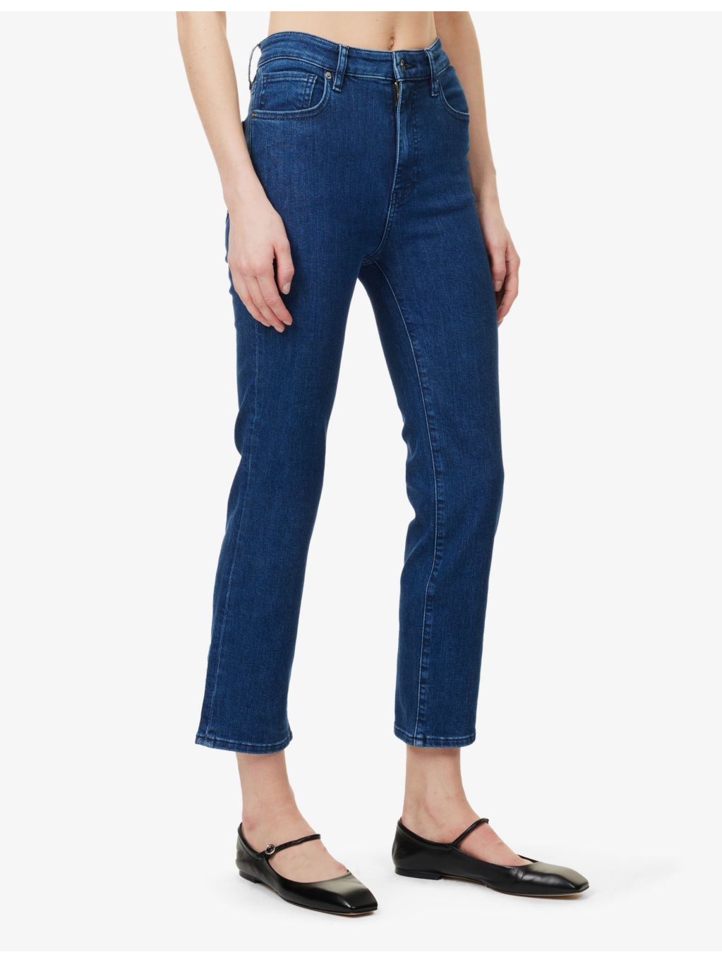 The Pencil Crop Slim-Leg High-Rise Stretch Cotton-Blend Jeans - 3