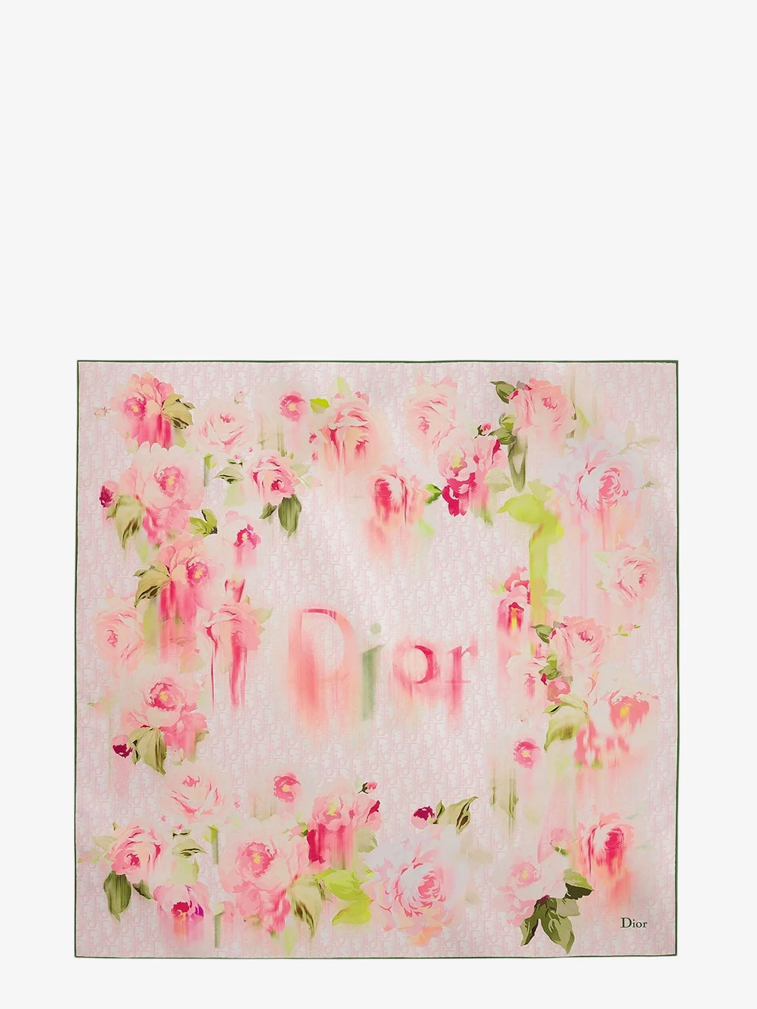 Dior Dior Painted Roses Silk Foulard - 1