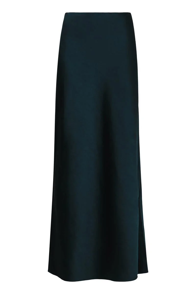 Vince Long Satin Bias Skirt - 1