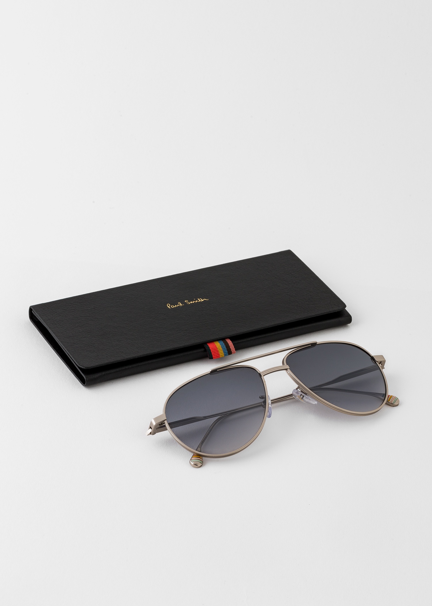 Matte Silver 'Felix' Sunglasses - 4