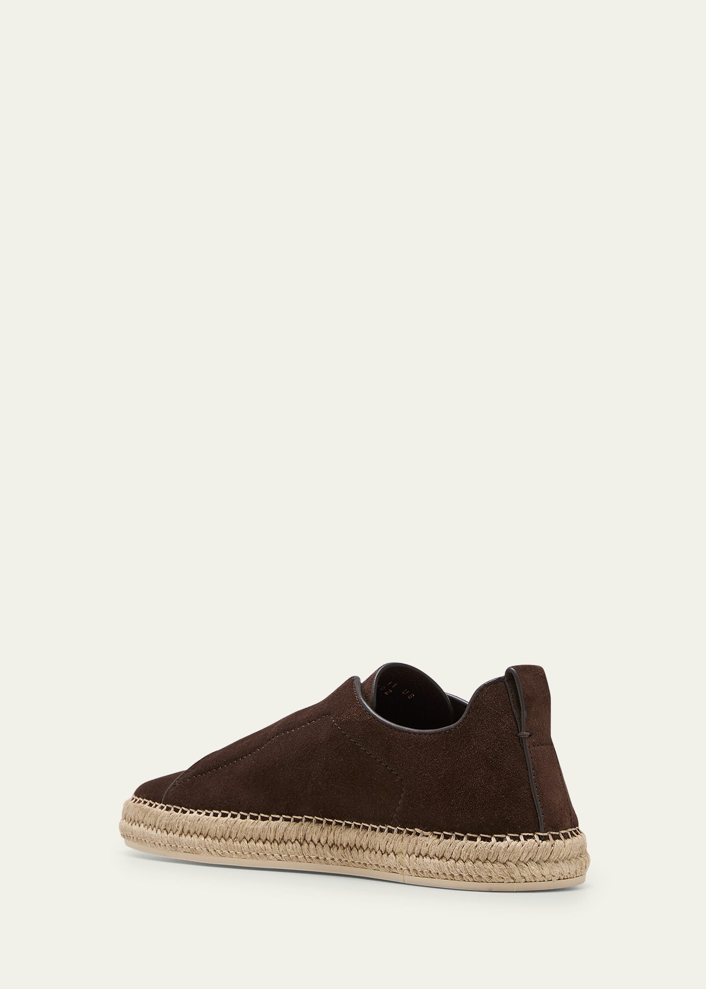 Men's Triple Stitch Suede Espadrille Sneakers - 4