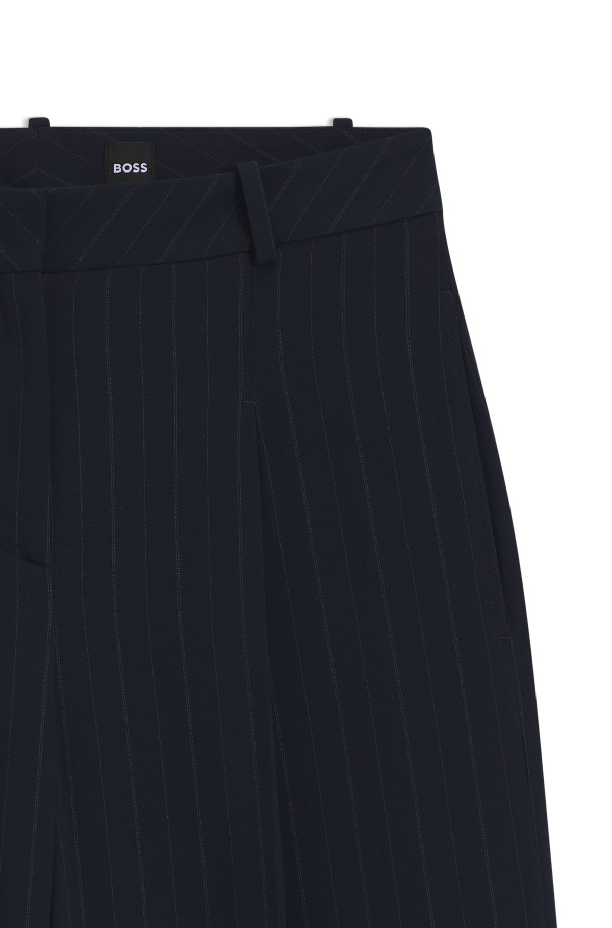 EXTRA-LONG-LENGTH PINSTRIPE TROUSERS WITH WIDE LEG - 6