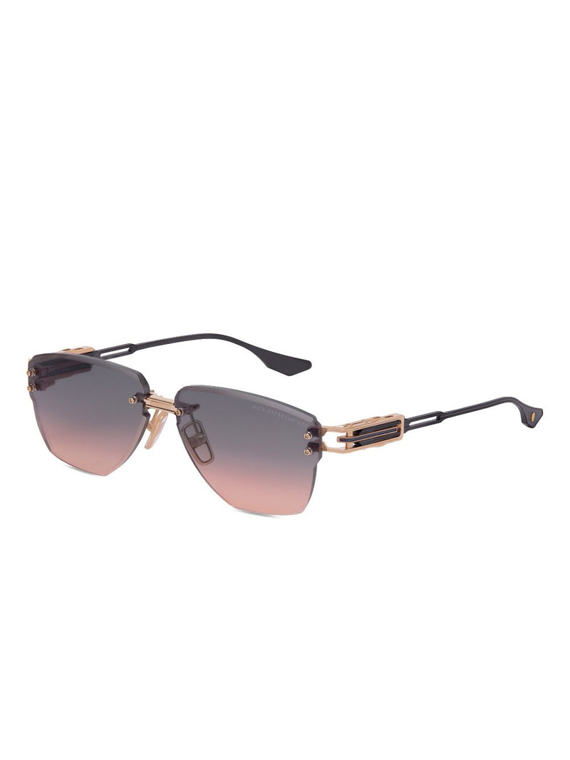 DITA gradient geometric-frame sunglasses outlook