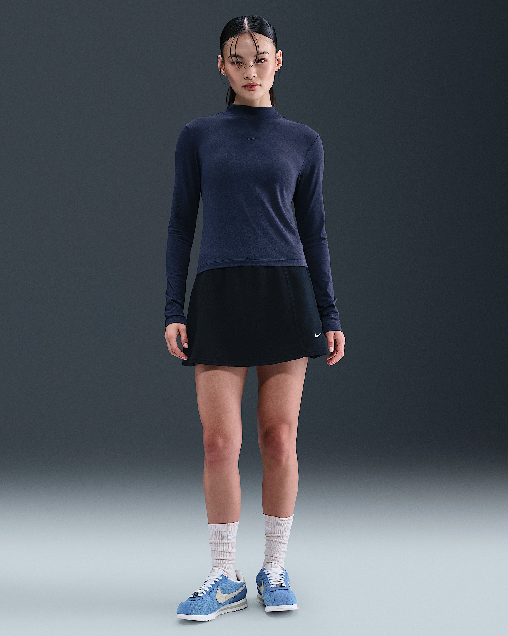 Nike Sportswear Chill Knit Women's Slim Long-Sleeve Mock-Neck T-Shirt - 4