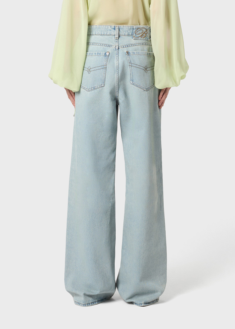 BOY FIT JEANS 에 STONE-WASHED DENIM 4