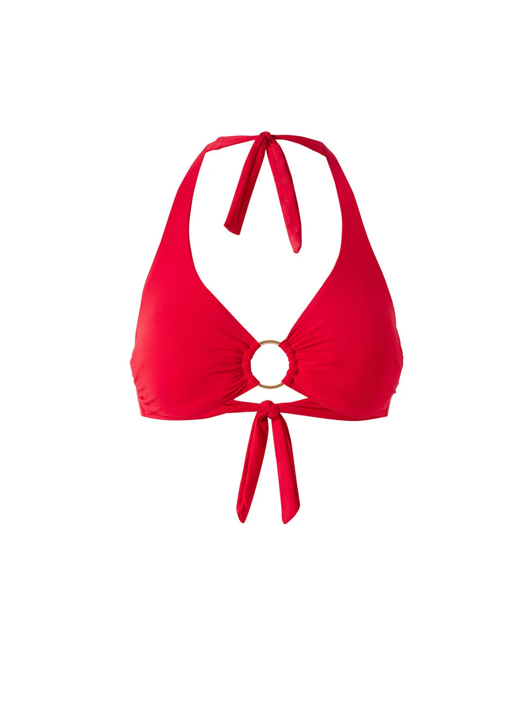 BRUSSELS RED BIKINI TOP - 1